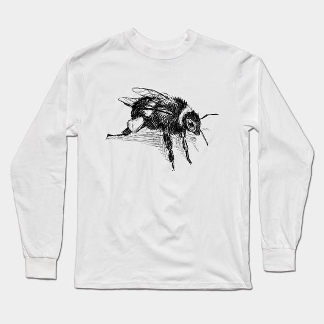 Bumblebee print Long Sleeve T-Shirt by rachelsfinelines